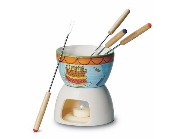 Delgado Viajero para castigar fondue-de-ceramica-con-4-sticks-de-acero - Blog Regalopublicidad.com