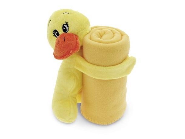 manta polar barata con pato de peluche