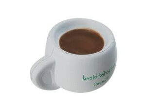 antiestres en forma de taza de café
