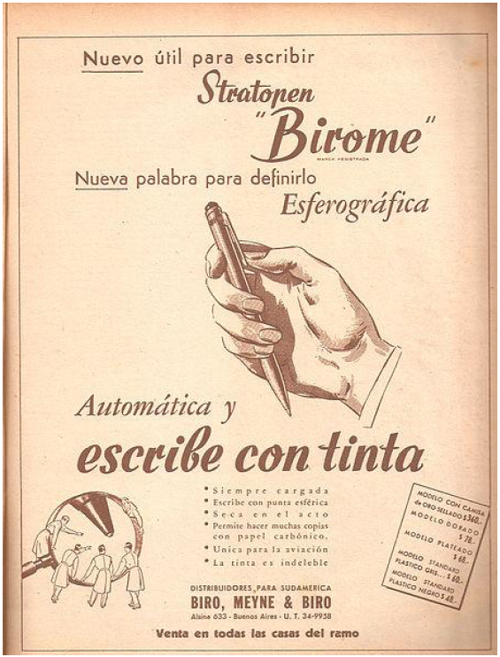 La evolución del bolígrafo