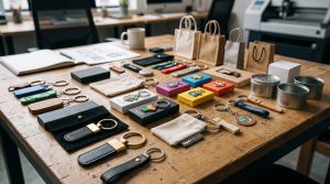 Productos promocionales preparados para una estrategia de fidelización