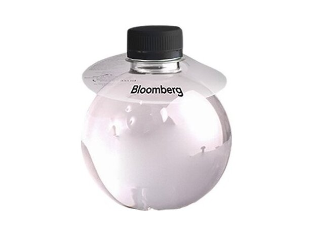 Botella de agua de 33 cl con collarín de plástico personalizada Botella de agua de 33 cl con collarín de plástico personalizada