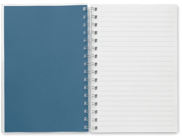 Libretas con anillas con hojas a rayas rPET Anotate Azul real detalle 13