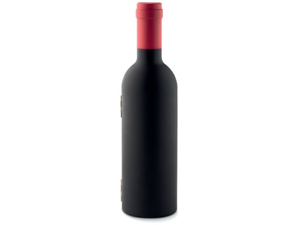 Set De Vino Botella Negro detalle 4