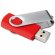 Flash drive 4GB económico y personalizado Techmate rojo