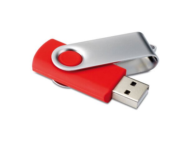 Flash drive 4GB económico y personalizado Techmate rojo