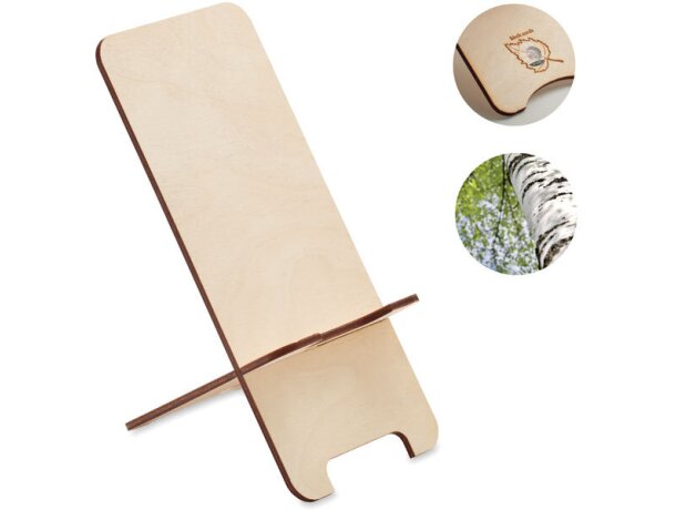 Soporte Grouw Stand abedul natural con semillas plantables Madera detalle 6