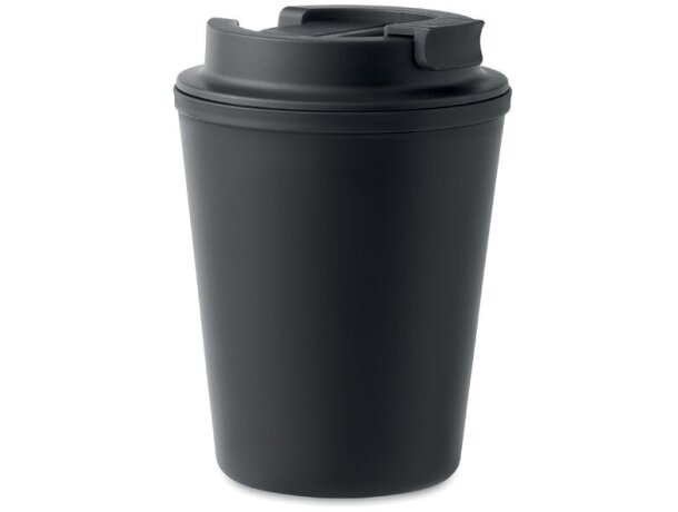 Vasos de plástico con tapa de pp reciclado 300ml Tridus detalle 12