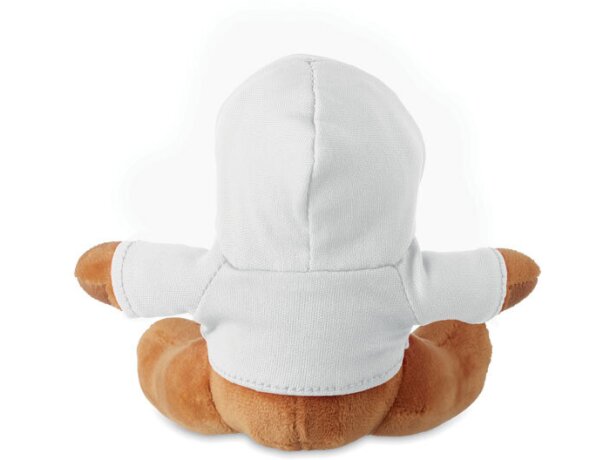 Peluches para bordar personalizable Rudolph con sudadera con capucha Blanco detalle 8