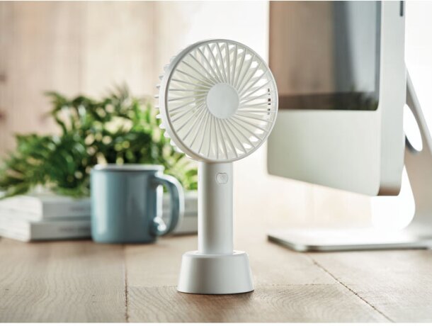 Ventilador de escritorio USB co Dini Blanco detalle 4