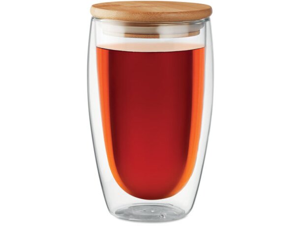 Vaso cristal doble capa 450 ml Tirana Large personalizada