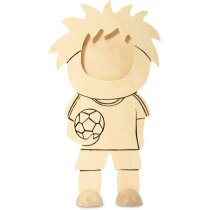 Marco de fotos en madera motivo futbolista barato beige Marco de fotos en madera motivo futbolista barato beige