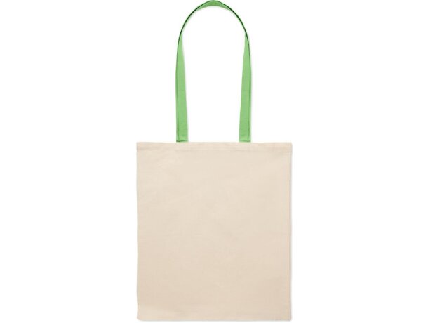 Bolsa algodón Zevra 140 gr asas largas colores 38x42 cm Lima detalle 6