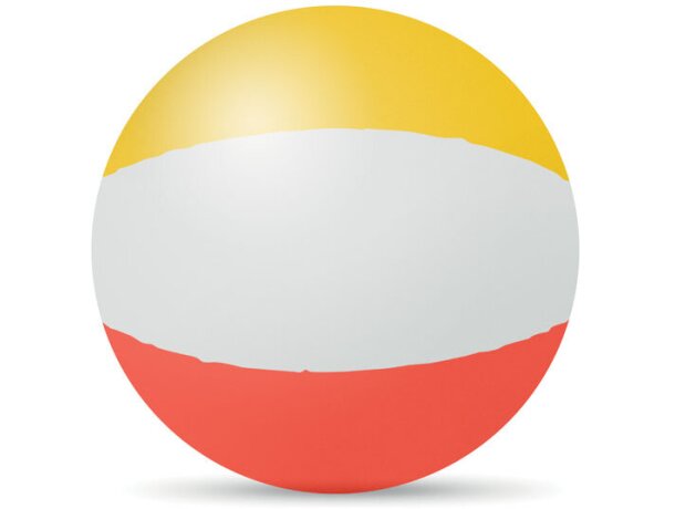 Balón clásico hinchable de playa con logo