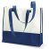 Bolsa non woven publicitaria polipropileno 80g blanca azul