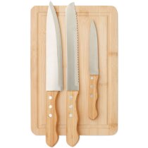 Juego tabla y cuchillos Sharp Chef Juego tabla y cuchillos Sharp Chef