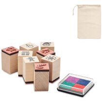 Set de sellos de navidad personalizado 8 piezas