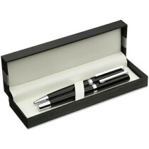Set Cecil escritura metal negro roller boli