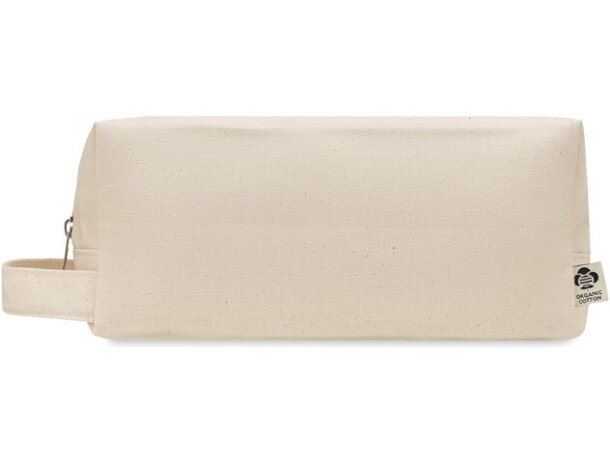 Neceser cremallera de canvas orgánico 220 g/m2 BIA Beige detalle 5