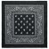 Pañuelo de cabeza 90 gr/m² Bandida Negro detalle 2