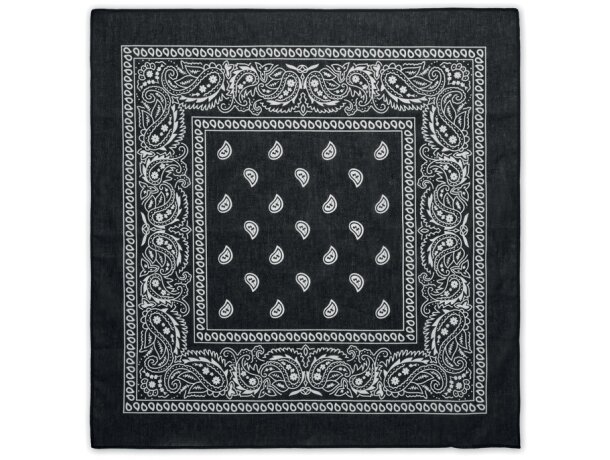 Pañuelo de cabeza 90 gr/m² Bandida Negro detalle 1