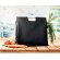 Bolsa ecológica asas de bambú 100% algodón 360 g/m2 Negro detalle 4