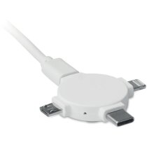 Cable triple conector USB tipo C micro para móviles