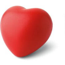 Antiestrés corazón blanco o rojo personalizado rojo