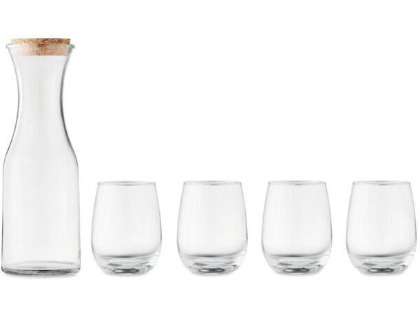 Set de bebida publicitario de cristal Piccadilly Violeta detalle 2