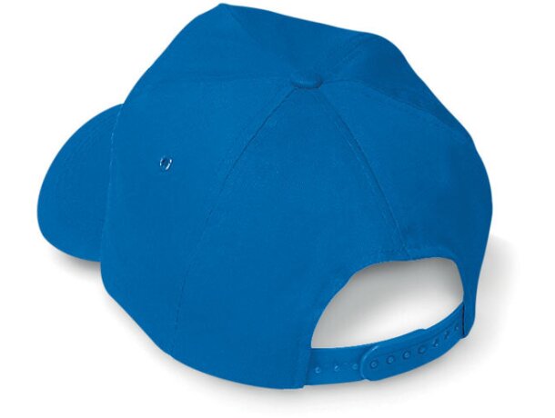 Gorra básica fabricada en algodón liso con logo