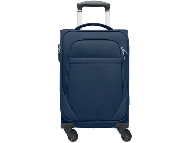 Trolley de 600D RPET Soft Voyage Azul detalle 5