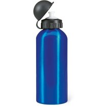 Bidón botella de metal 600 ml grabado azul