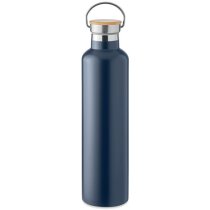 Botella grande personalizada Helsinki acero 1L bambú asa transporte