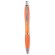 Bolígrafos originales automáticos de plástico tinta azul Naranja transparente