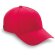 Gorra básica de algodón en colores rojo