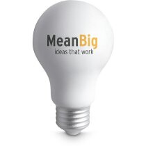 Antiestrés con logo con forma de bombilla