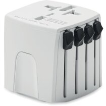 Adaptador de viaje de abs universal y seguro