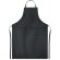 Delantales con logotipo fabricado en cáñamo 200 g/m2 Naima Apron Negro