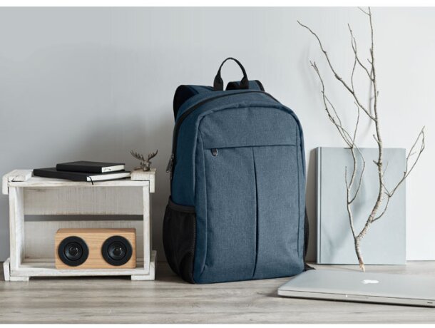 Mochila para portátil promocional de compartimento para tablet plástico Azul detalle 4