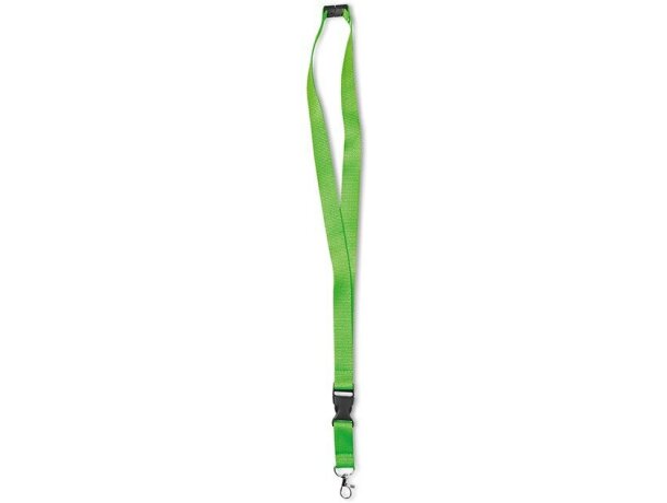 Lanyard colores neón personalizado verde fluorescente Lanyard colores neón personalizado verde fluorescente