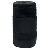 Manta personalizada barata Musala polar RPET negra
