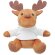 Peluches para bordar personalizable Rudolph con sudadera con capucha Blanco