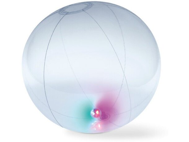 Pelota de playa inflable color liso grabada violeta Pelota de playa inflable color liso grabada violeta