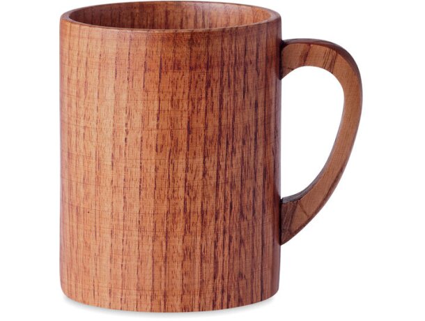 Taza Travis roble auténtico 280ml veta natural única wood Madera detalle 4