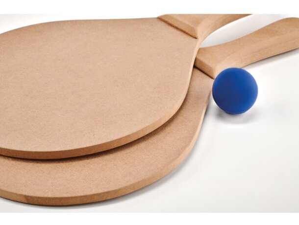 Juego de tenis con 2 palas de playa mdf Raquet Madera detalle 5