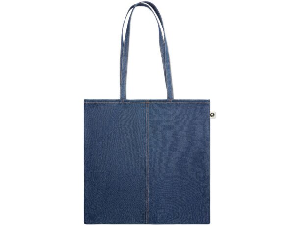 Bolsa de la compra algodón reciclado 250 g/m2 Style Tote Azul detalle 1