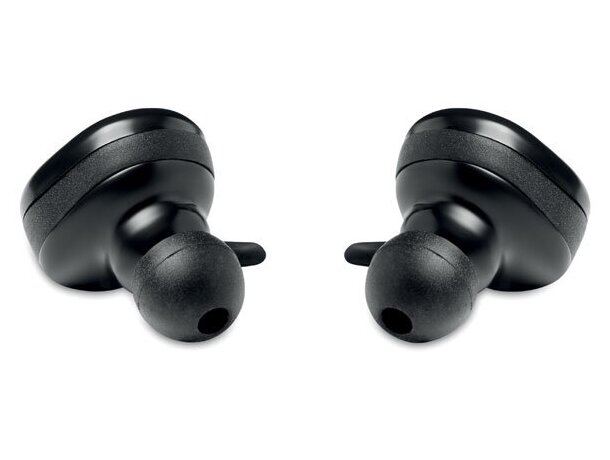 Auriculares TWS con base carga Twins Negro detalle 4