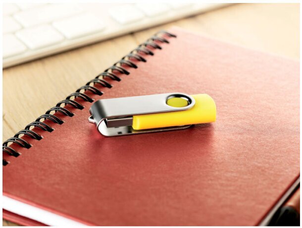 TECHMATE. USB flash  4GB  Techmate Pendrive Amarillo detalle 14