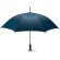 Paraguas para empresas de color liso y sistema antiviento personalizado azul