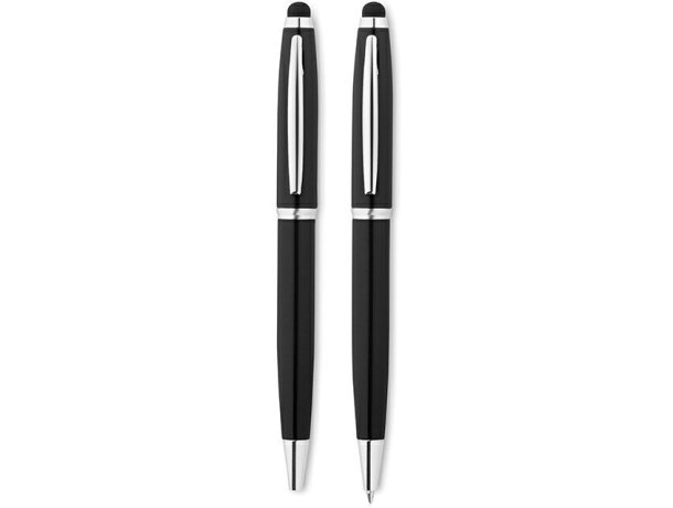 Set de bolígrafos elegantes en negro Set de bolígrafos elegantes en negro